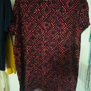 LuLaRoe Multicolor Geometric Top